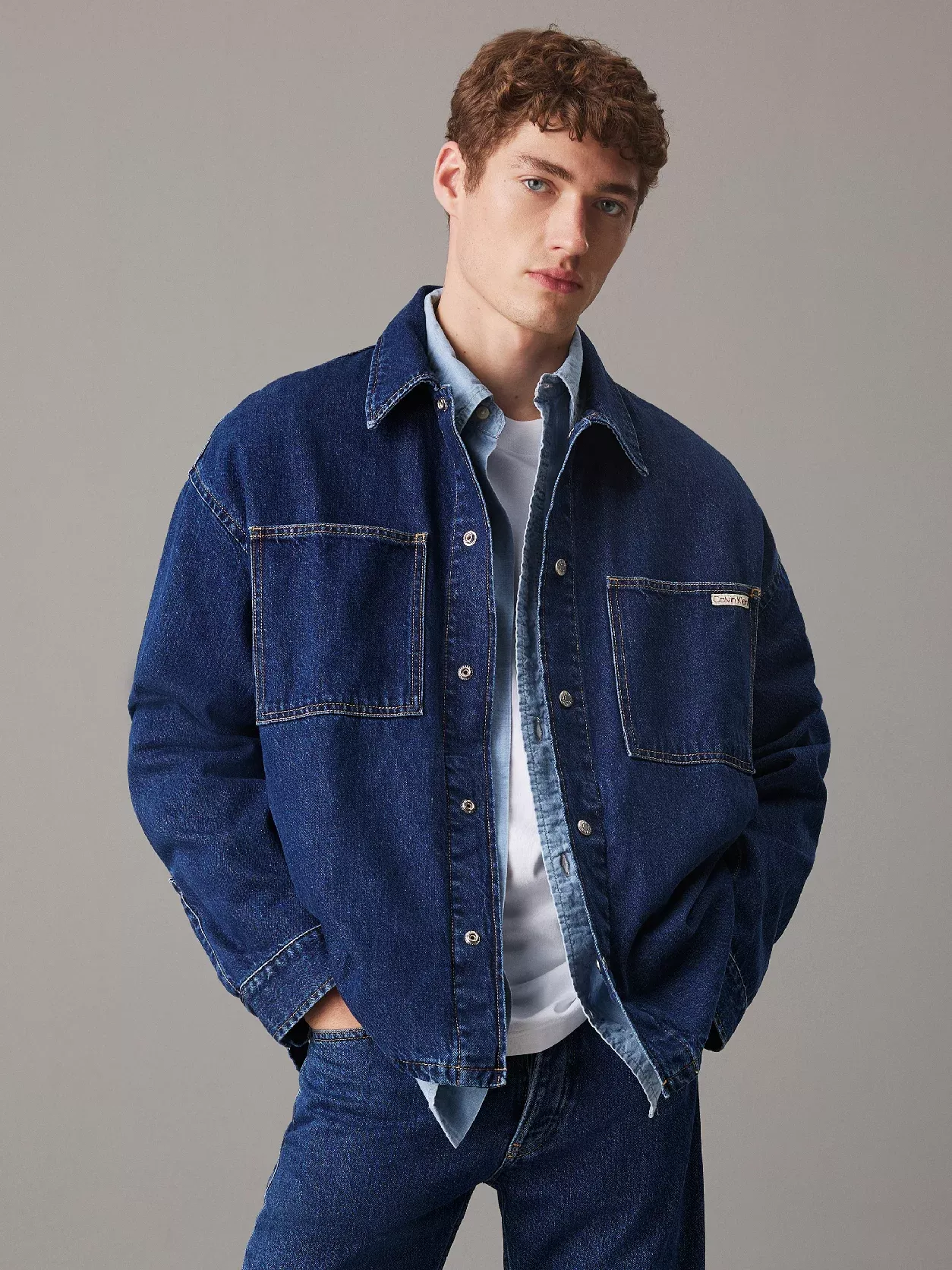 Relaxed Denim Shirt Jacket