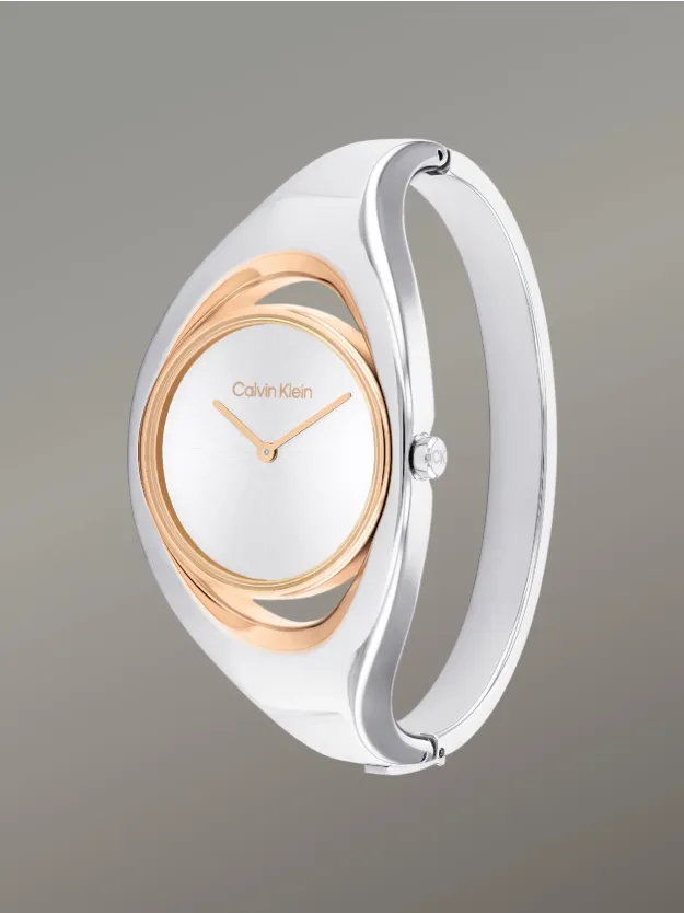 Silver ساعة يد إيليشن بسوار نحيف