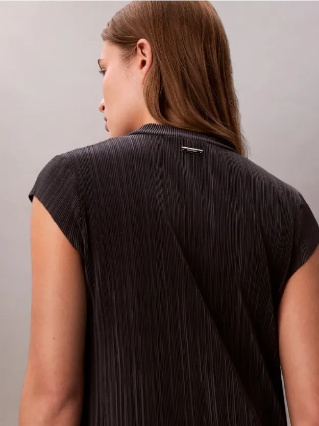 Ebony فستان متوسط الطول بكسرات