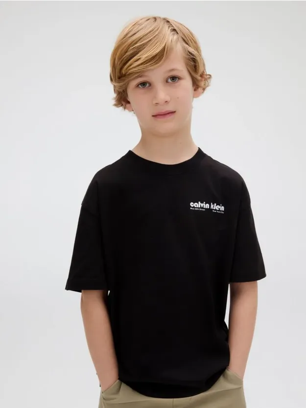 Ck Black Relaxed Logo T-Shirt