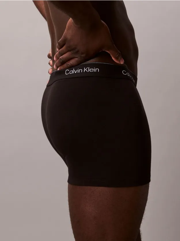 Black w/ Chalk Logo/Black w/ Currie 3 Pack Relaxed Dart Trunks - Icon Cotton Stretch