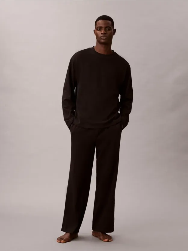 Black Pyjama Pants Set