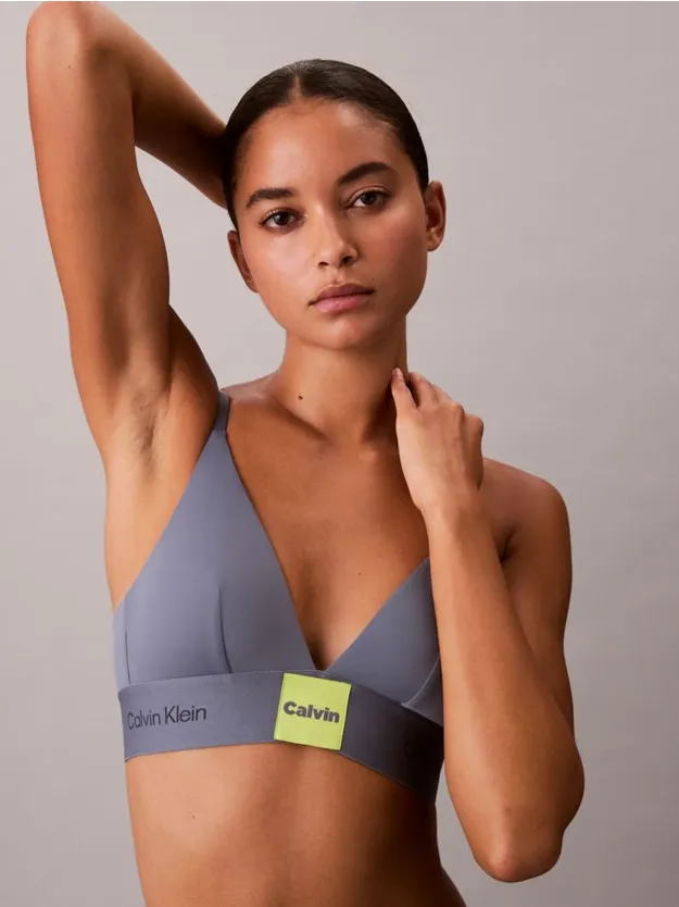 Metro Grey Unlined Triangle Bra - Calvin Klein Graphic