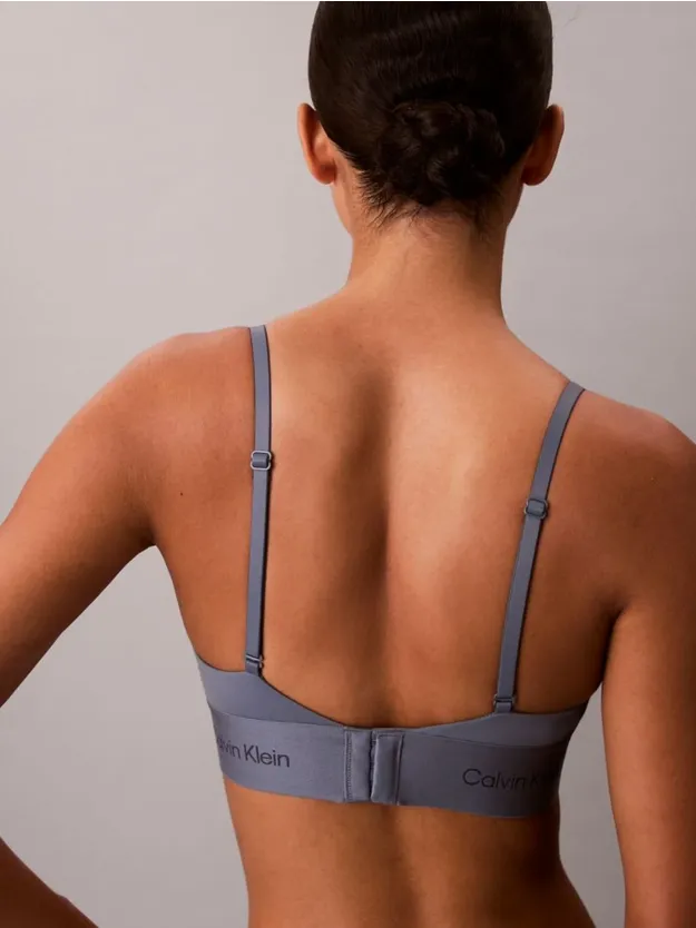 Metro Grey Unlined Triangle Bra - Calvin Klein Graphic