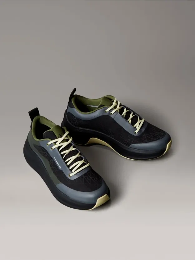 Black/Medieval Forest/Coal/Lime حذاء رياضي خفيف الوزن للغاية من قماش شبكي جيد التهوية