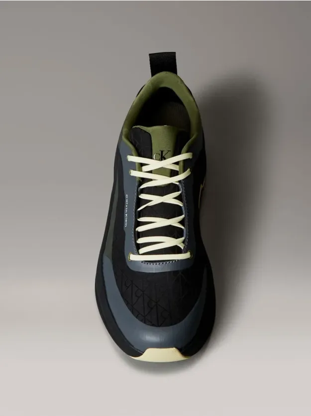 Black/Medieval Forest/Coal/Lime حذاء رياضي خفيف الوزن للغاية من قماش شبكي جيد التهوية