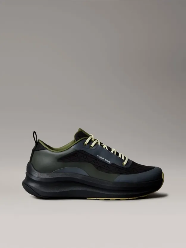 Black/Medieval Forest/Coal/Lime حذاء رياضي خفيف الوزن للغاية من قماش شبكي جيد التهوية