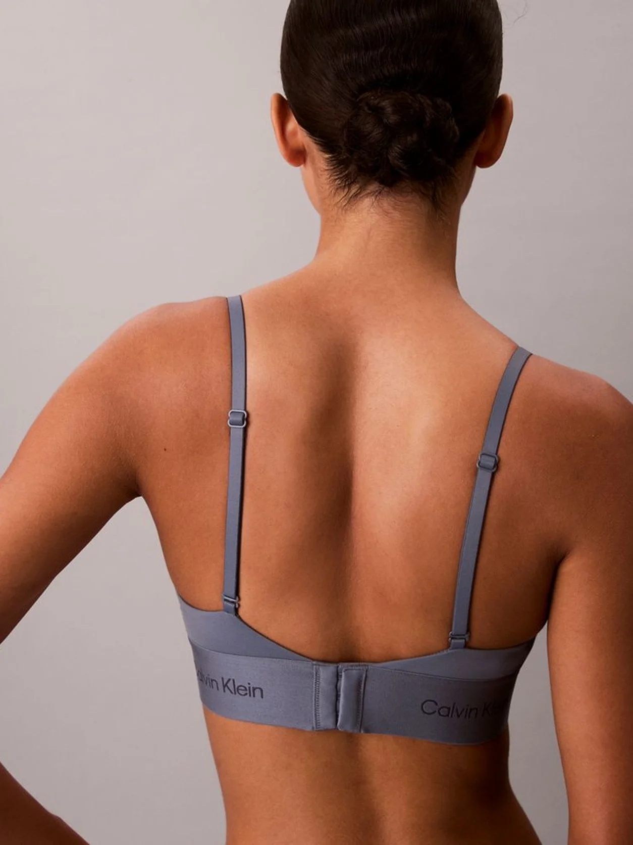 Metro Grey Unlined Triangle Bra - Calvin Klein Graphic
